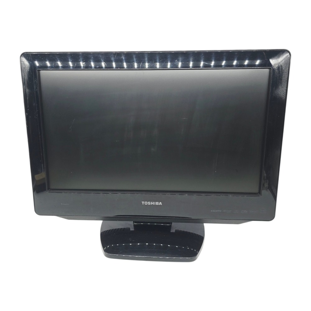 Toshiba 19" LCD TV DVD Combo 19LV61K RCA HDMI S-Video 720p w/ Cord No Remote